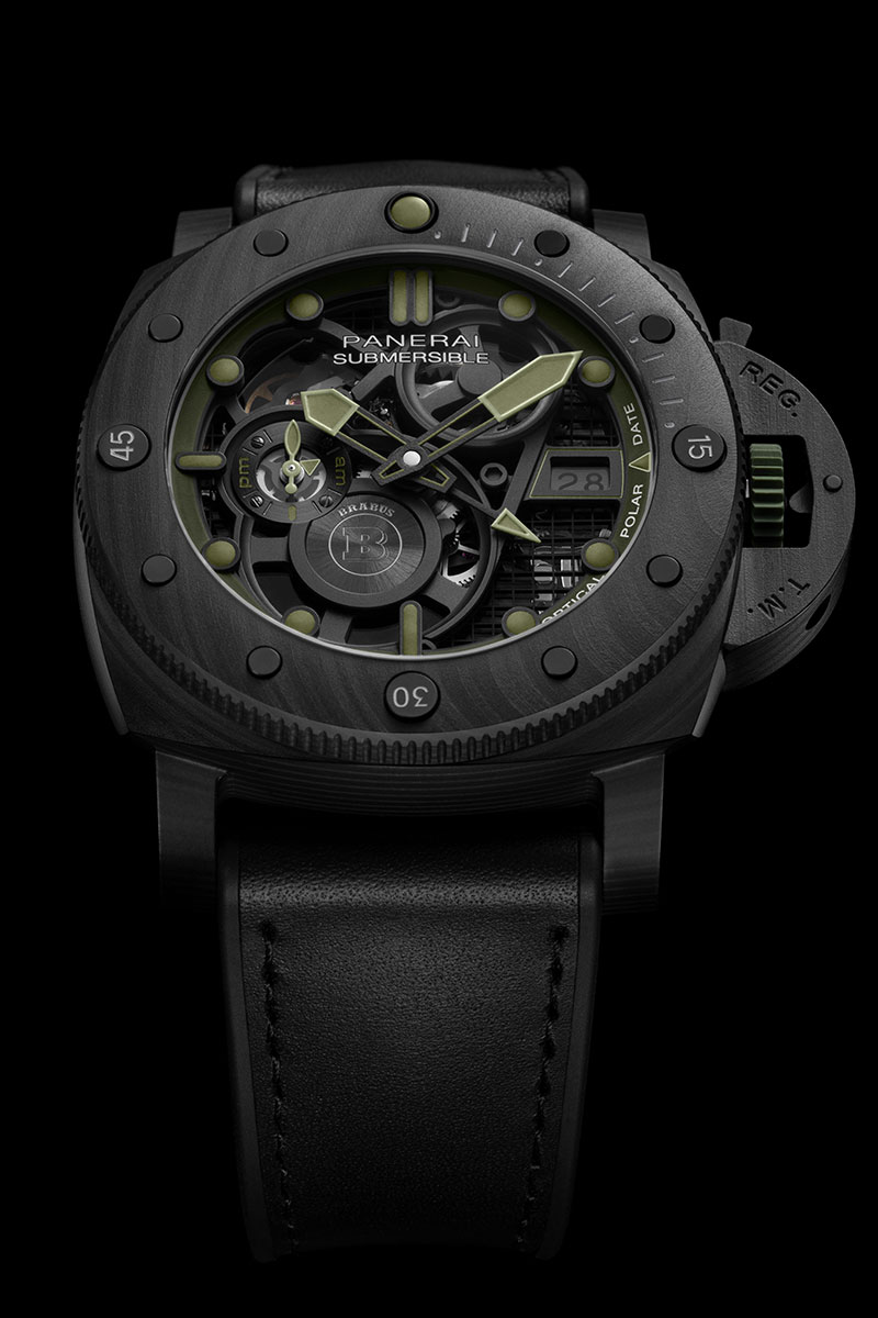 بانيراي تأخذ ساعة Submersible S BRABUS Verde Militare Edition إلى مستوى لا مثيل له من الحرفية